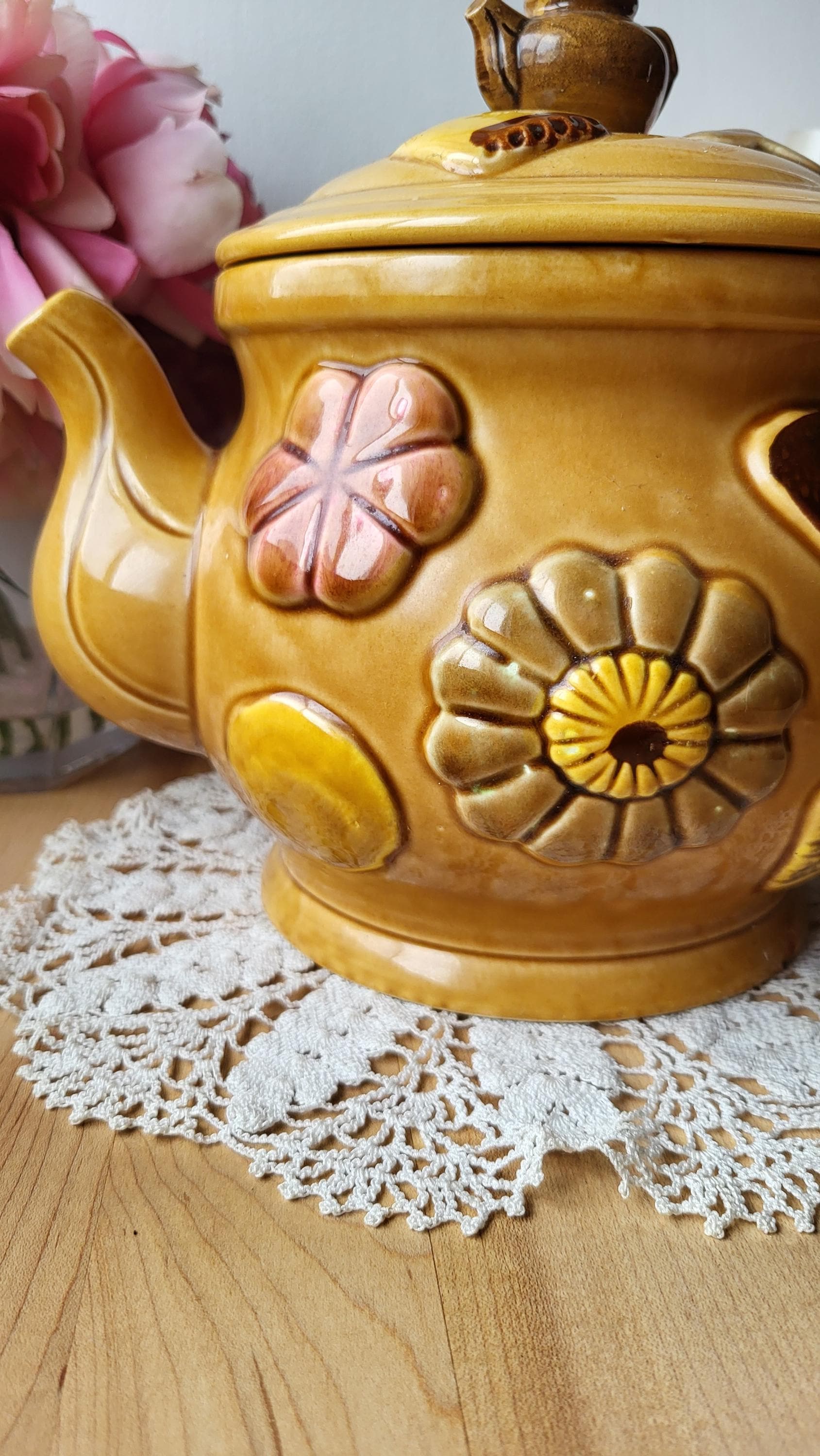 Vintage Cookie Jar Cookies All Over a Tea Pot Made in Japan