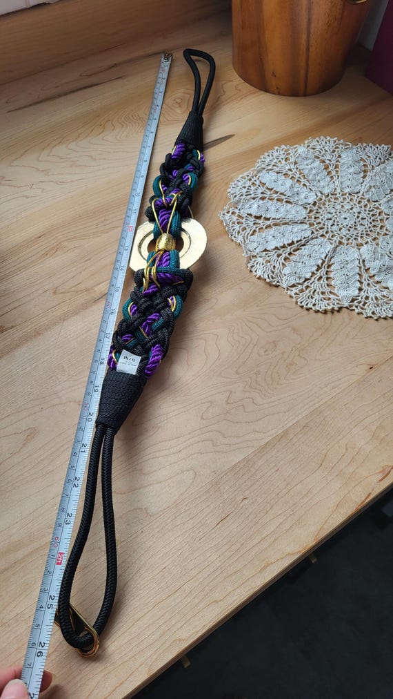 Vintage Braided Black and Purple Belt with Silver Metal Hardware Y2k Belt Braided - Etsy main image 2