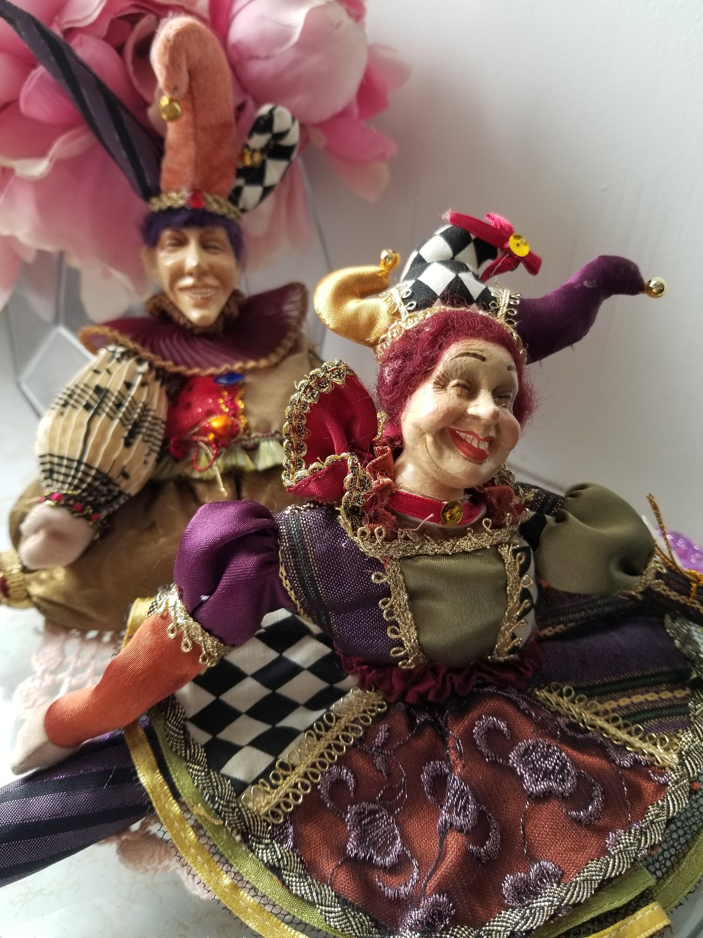 Vintage Jovial Jesters Art Dolls Designer Wayne Kleski for