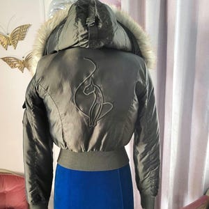 BABYPHAT オーバーサイズ フェイクファー フーデッド ボンバー