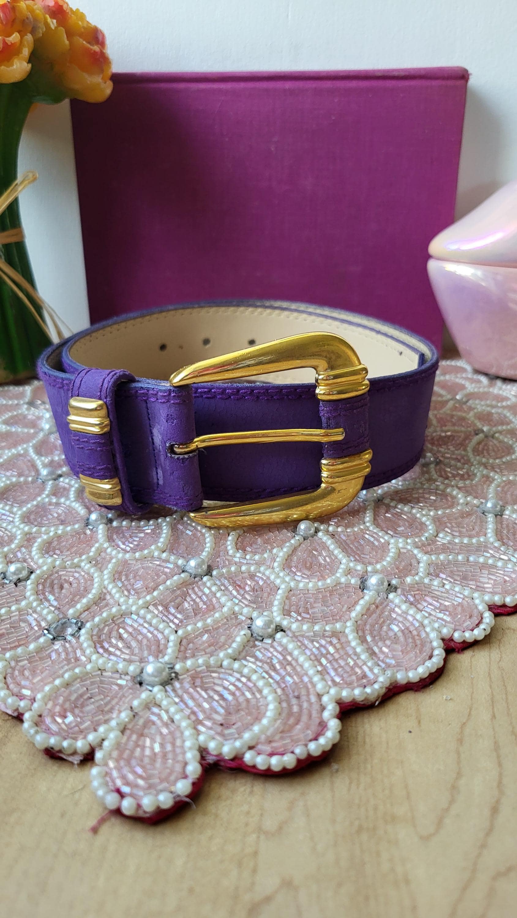 1990s Purple Belt - Etsy Singapore