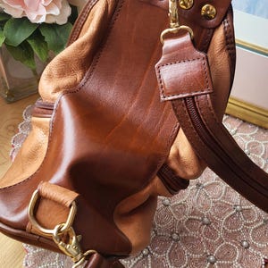 Vintage BackPack Valentino Di Paolo/Zaino. Valentino Di Paolo Fashion BackPack. Shoulder Bag Design. Brown BackPack. Shoulder Bag Leather. image 12