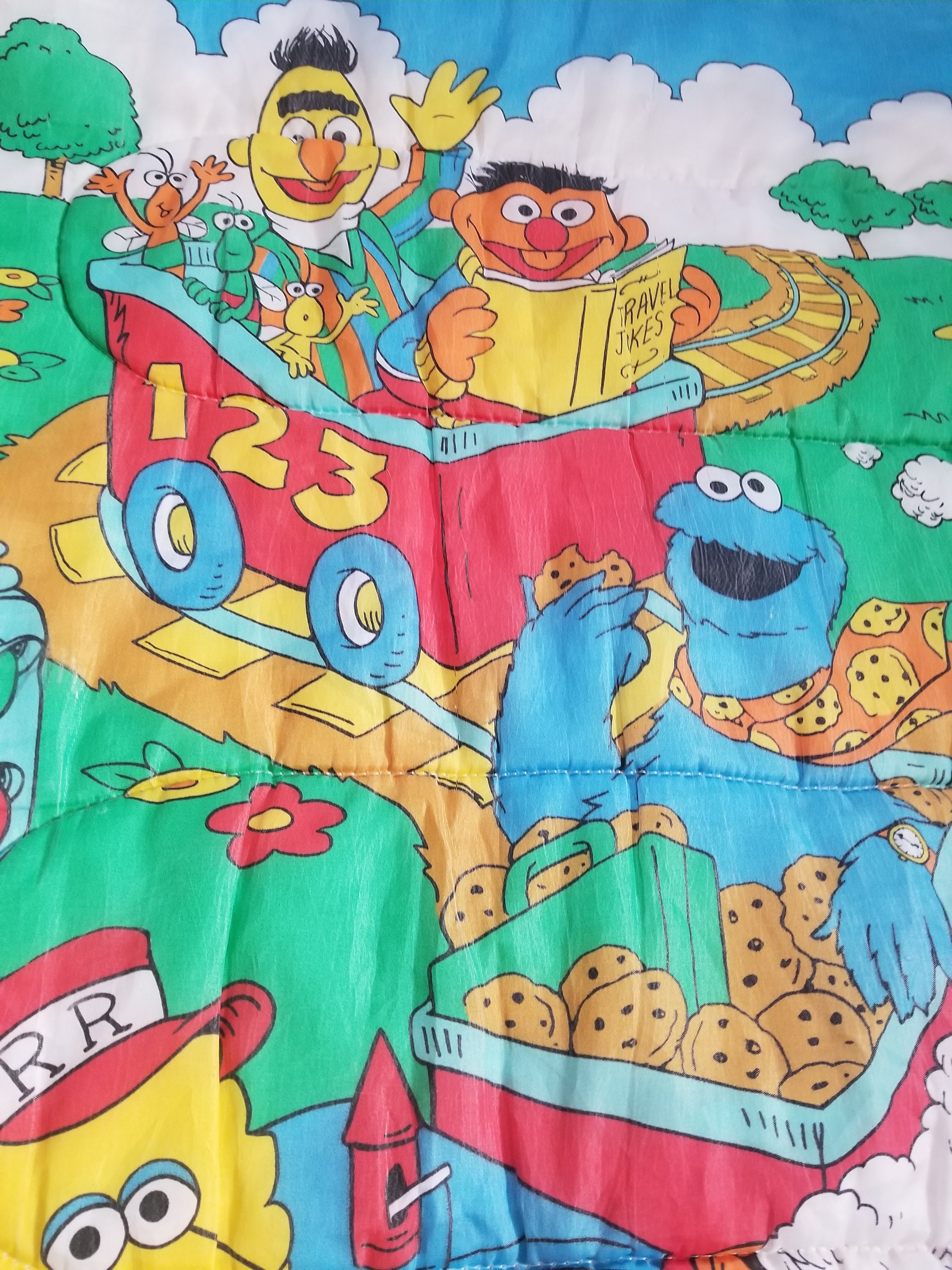 Vintage 1980's Sesame Street Kid's Sleeping Bag - Muppets