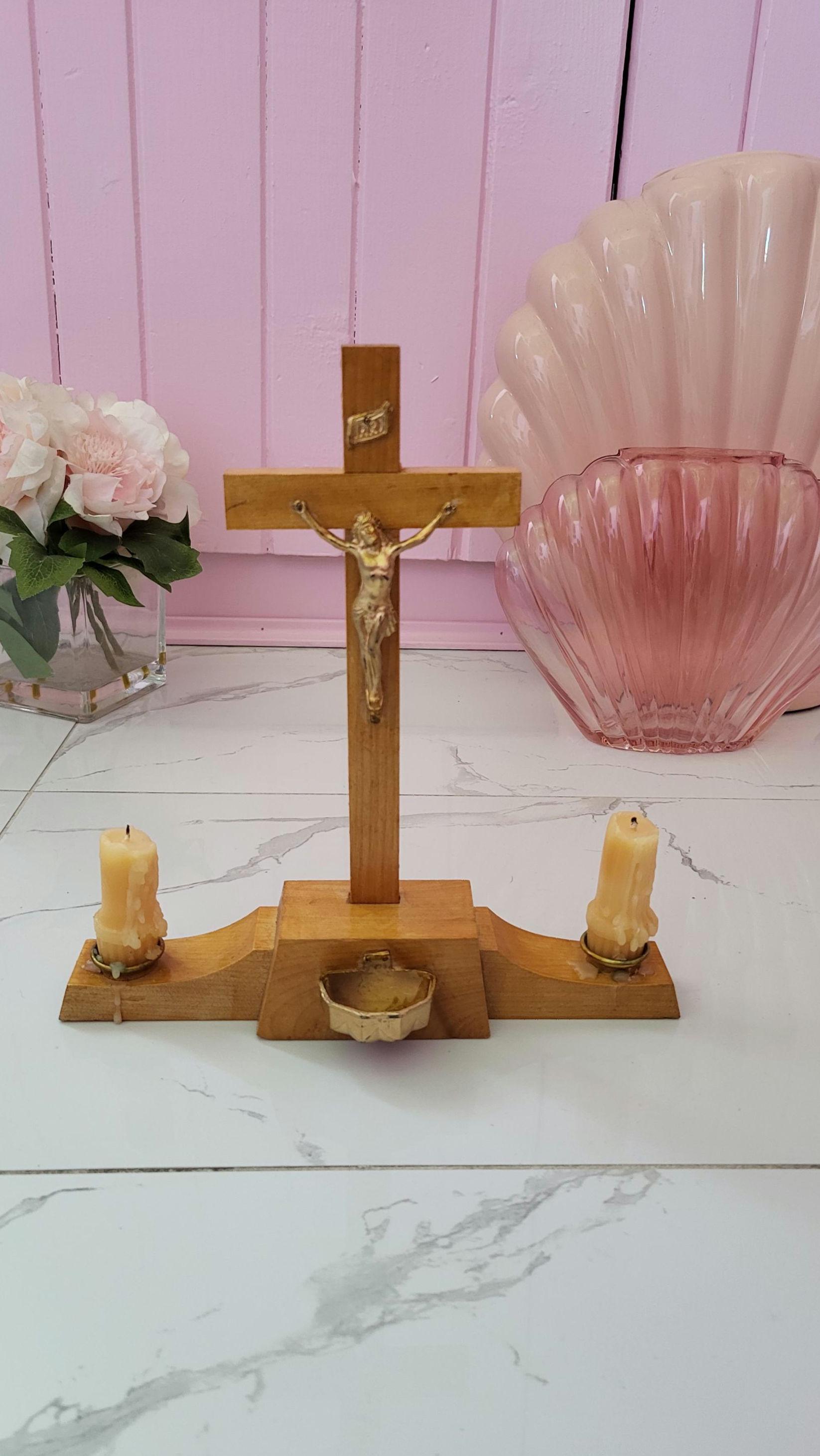 Crucifix candlestick candle holder - Etsy 日本