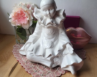 Antique Art Deco Porcelain Figurine - Pierrot & Pierrette