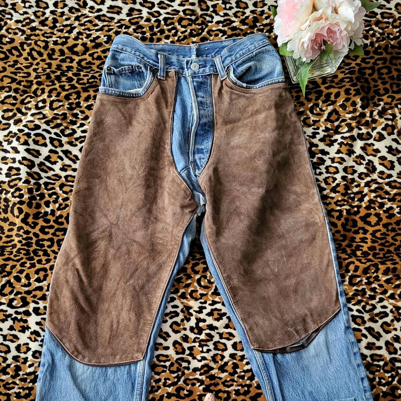 Levis Suede Jeans - Etsy