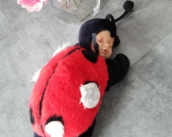 Vintage Anne Geddes Baby Lady Bug with Black and White Dots Rare