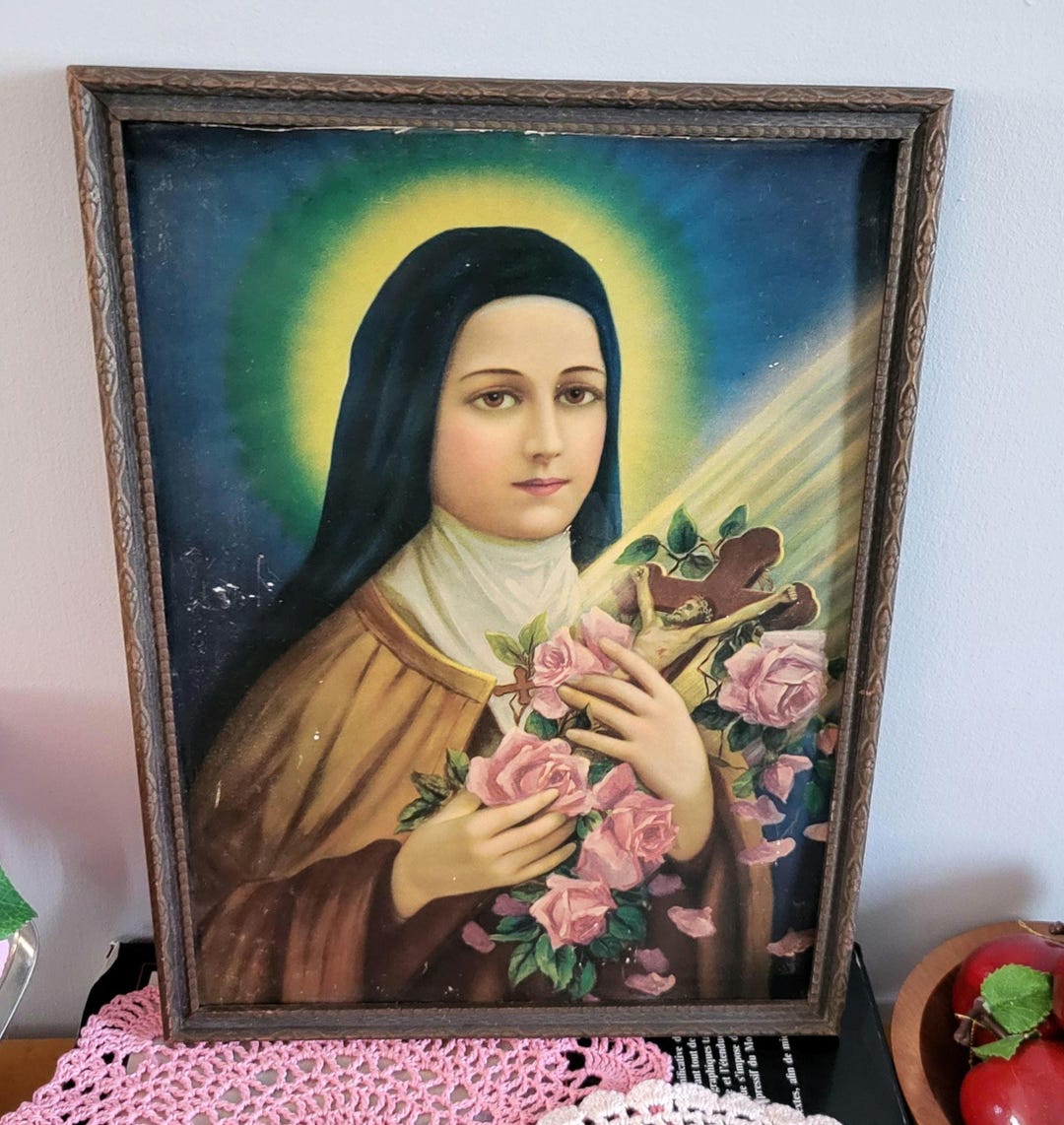 Vintage Antique Saint Therese of Lisieux the Little Flower of Jesus ...