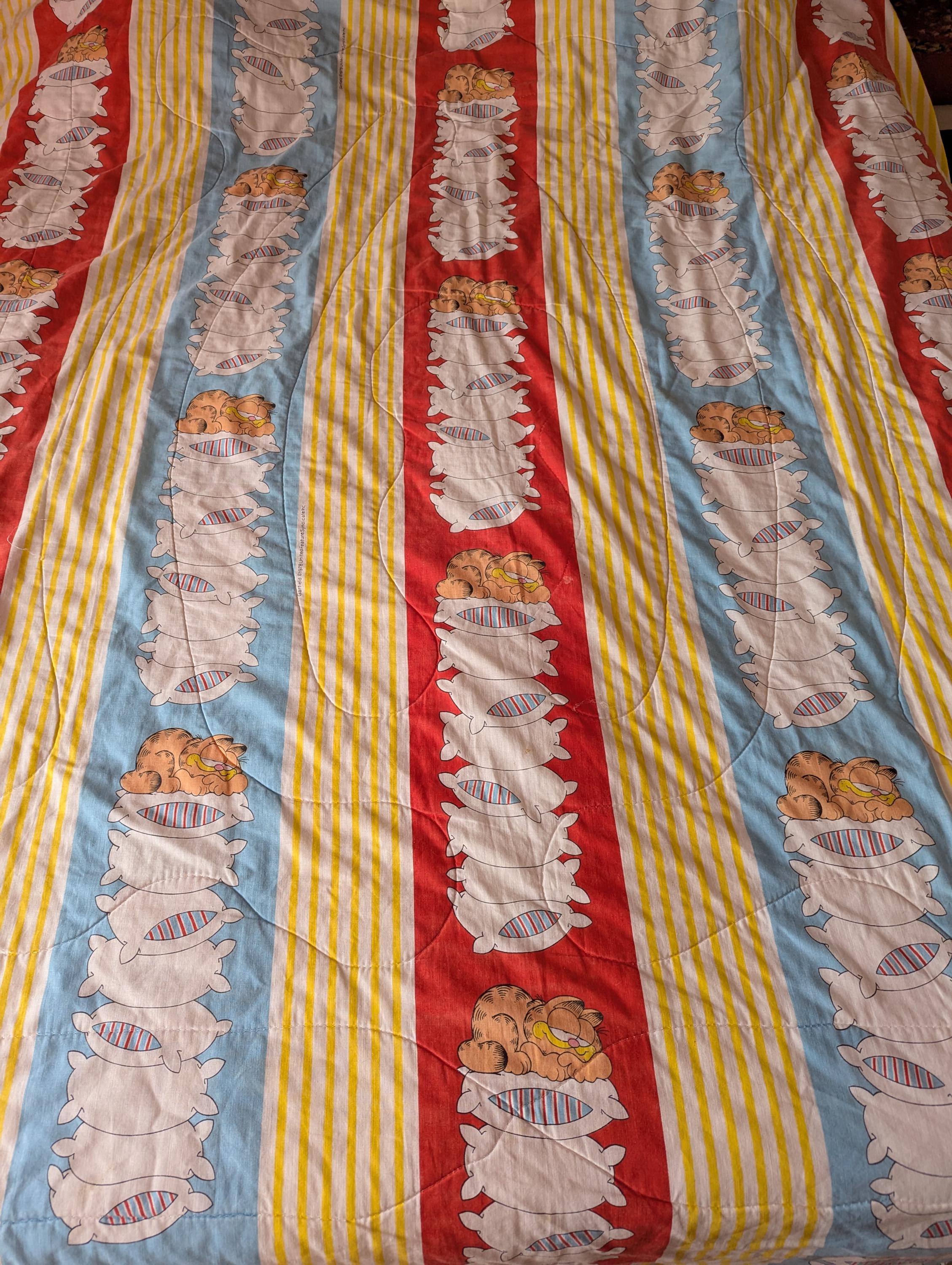 Vintage Garfield 1978 Bed Cover 62