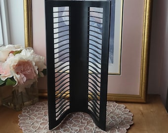 Vintage Y2K CD Rack Tower Mediaworks Black Funky Wave - Etsy