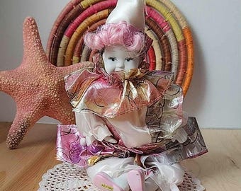 ヴィンテージ ピエロ ポプリホルダー ペア 陶器製ヘッド 台湾製 - Etsy