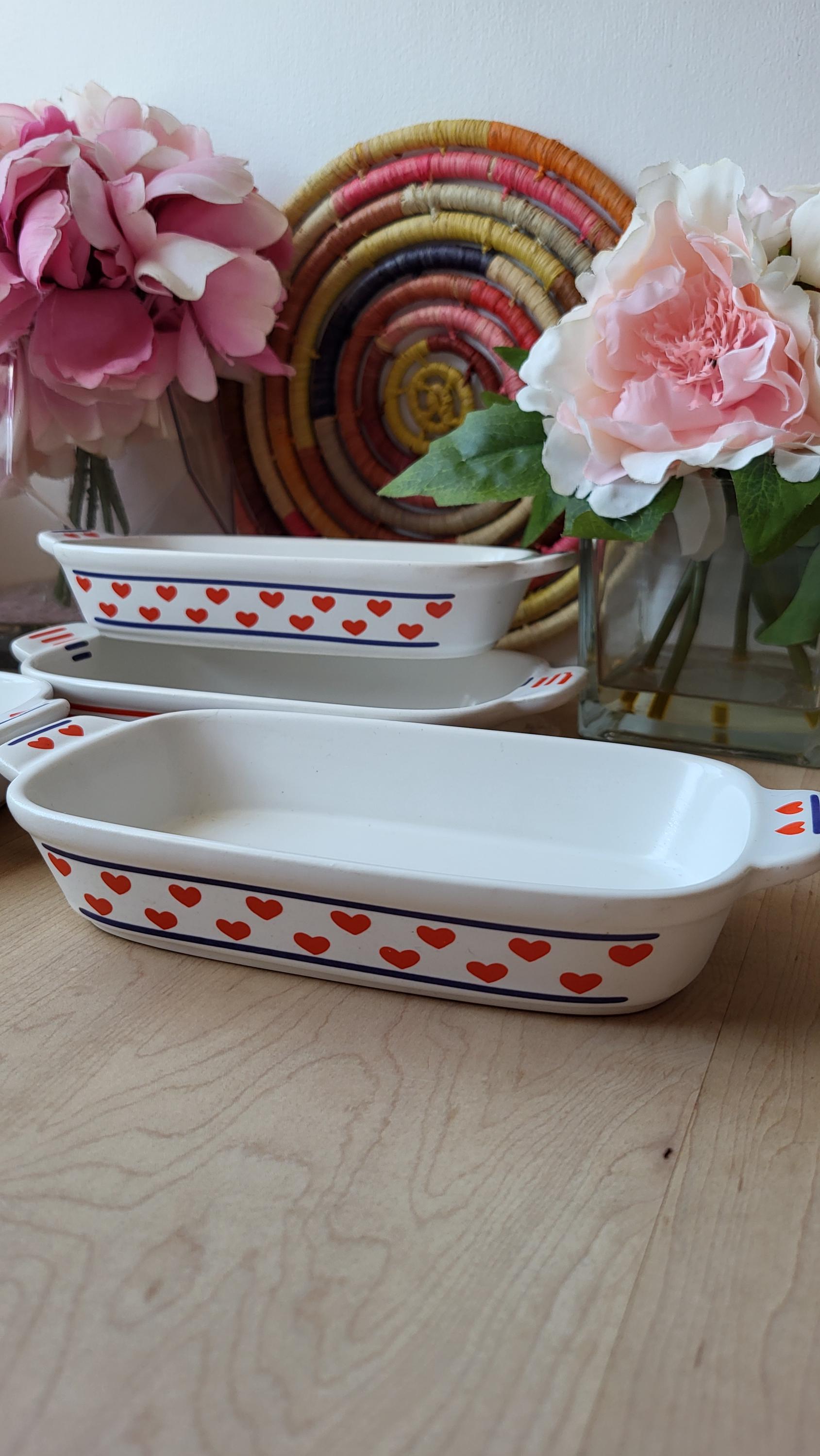 Vintage Set of 4 Northland Ceramic Japan Dishes Whith Vintage