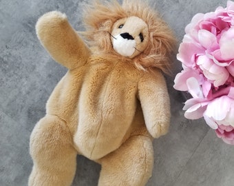 Vintage 90s Plush Lion Stuffed Animal Backpack So Cute !!