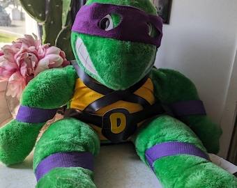 TEENAGE MUTANT NINJA TURTLES ドナテロ ぬいぐるみ Large Purple Ninja Turtle Plush Toy DONATELLO 14 inch tall