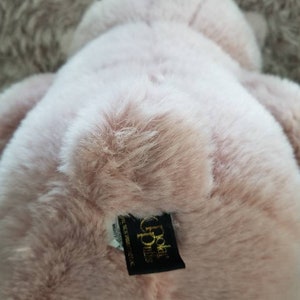 Rare ours en peluche rose vintage 24K neuf avec toutes les étiquettes image 5