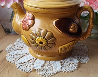 Vintage Cookie Jar Cookies All Over a Tea Pot Made in Japan