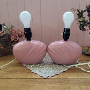 80s Pink Lamp - Etsy