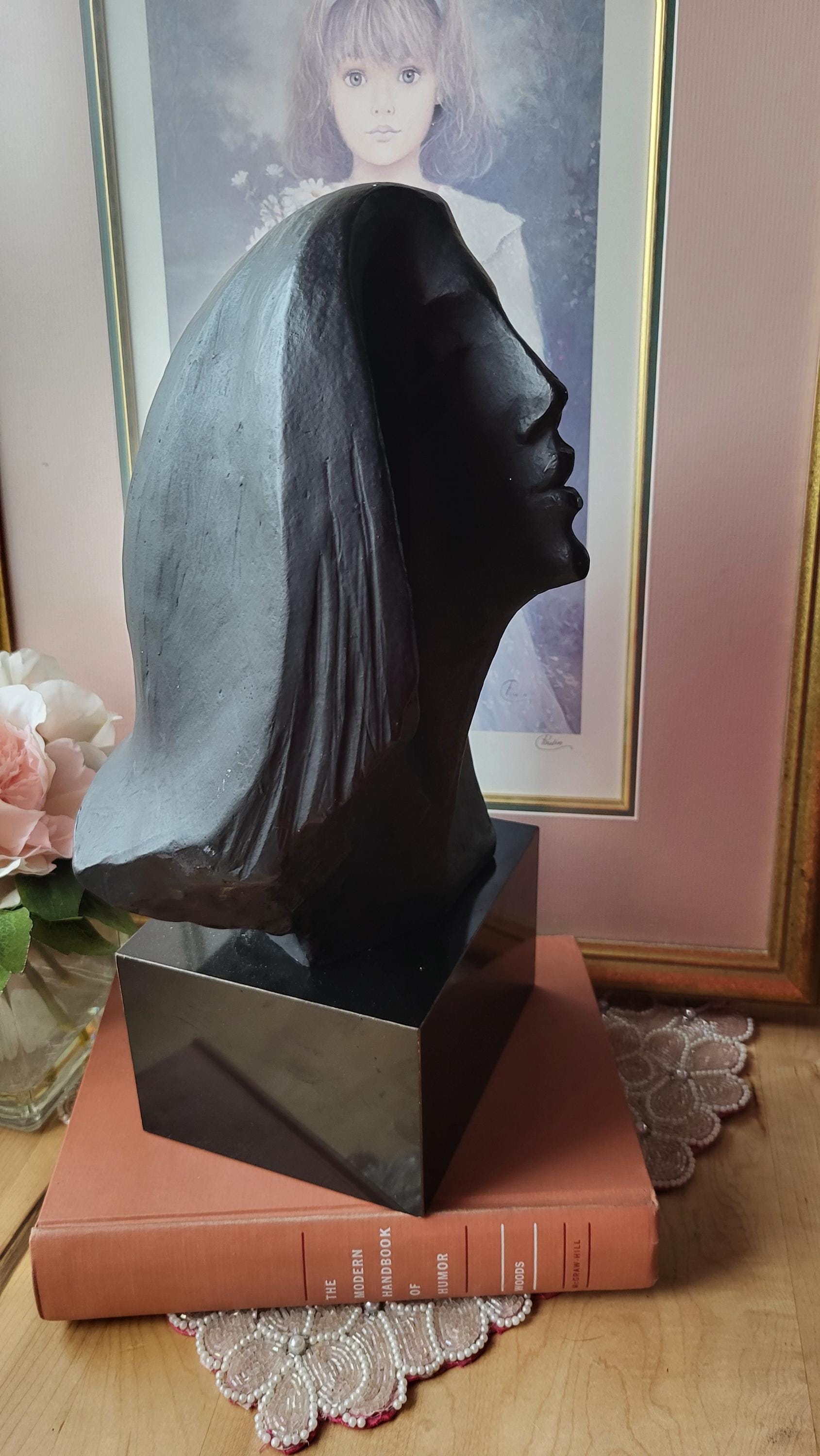 Vintage Bust Sculpture Star-gazer Bust Austin Productions 1980