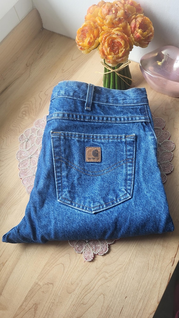 Carhartt Denim Painter Pants 34×30 Carhartt Carpenter Jeans Blue Denim Painters Pants Size
