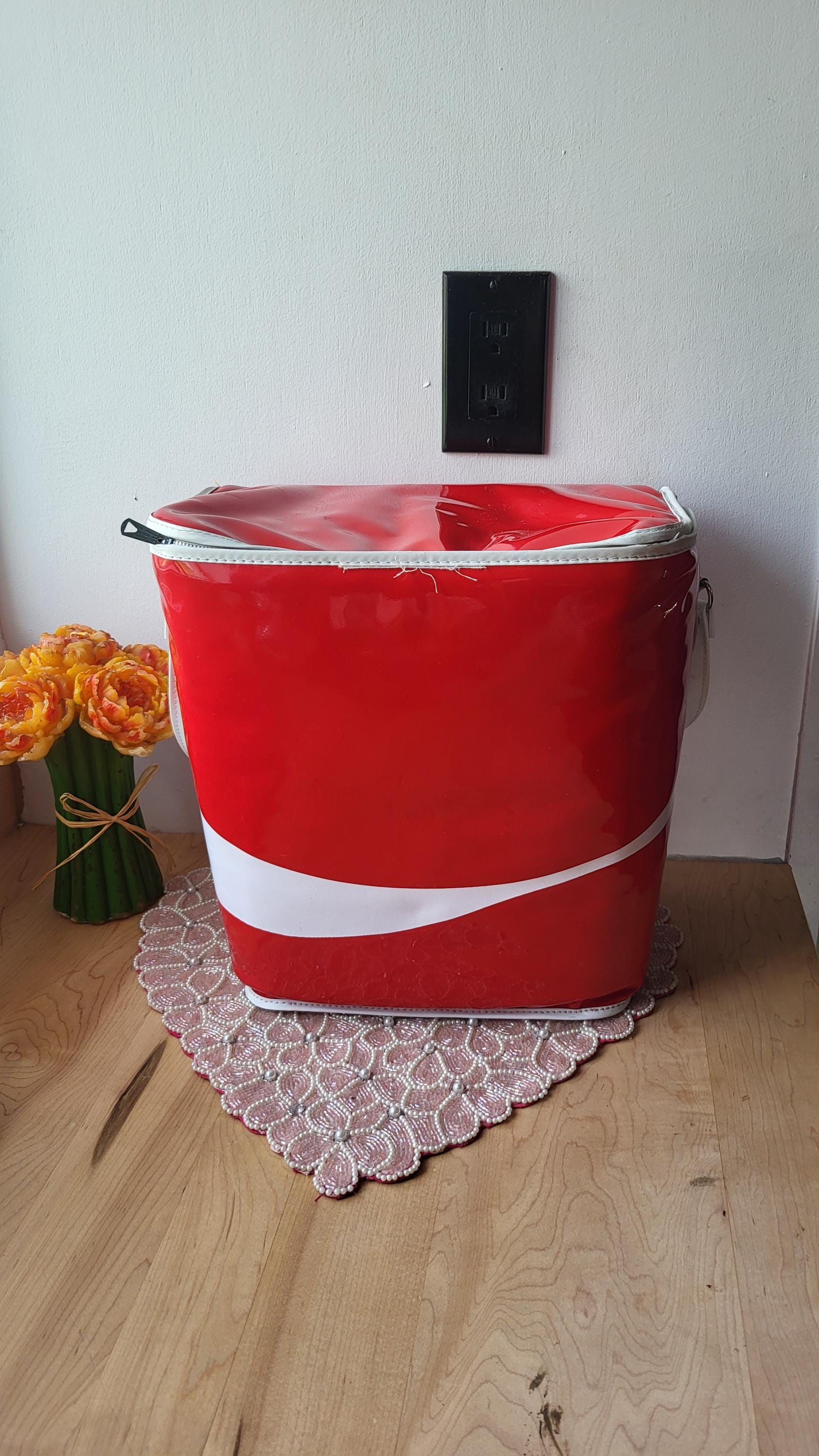 Vintage Mystery 1969 1970 Coca Cola Portable Cooler Dynamic Ribbon ...