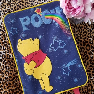 Vintage Disney Winnie de Poeh-koffertas, kinderrollend reistransport Rainbow