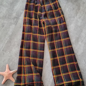 Vintage 1960&#39;s / 1970&#39;s &quot; Kmart&quot; Plaid Trousers Size Small Pants