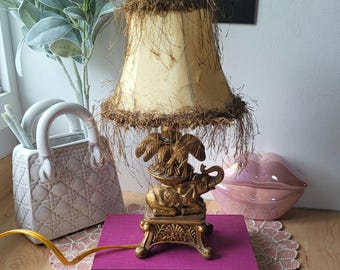 ヴィンテージ テーブルランプ ベルシェード 素朴な装飾ライト 12インチ