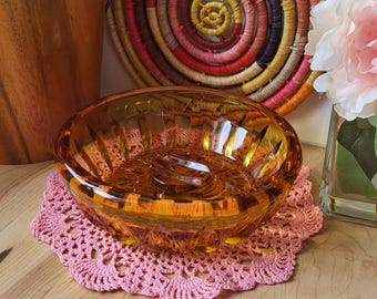 ヴィンテージの琥珀色のガラス灰皿 - Etsy 日本