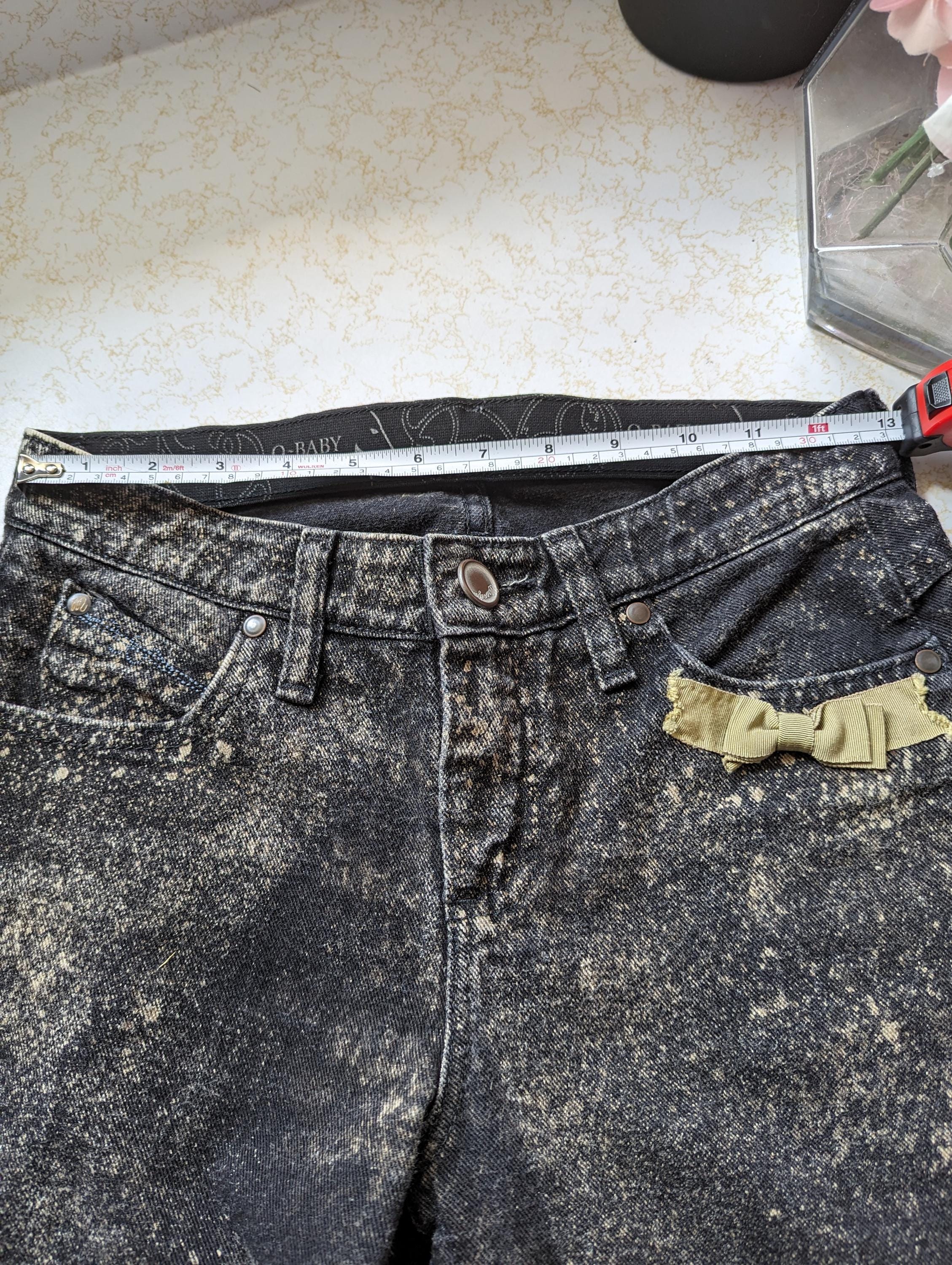 80s Light Acid Wash Wrangler Black Jeans High Rise Regular Heavy 