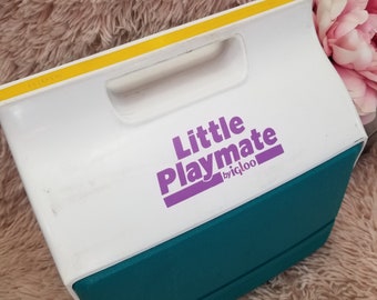 Vintage Rare 1980 s 1990s Igloo Little Playmate Lunch Cooler Hot