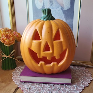 Vintage Halloween, Jack O Lantern Blasform, JOL, Paper Magic Company, leuchtet, Halloween-Dekor, 1990er Jahre