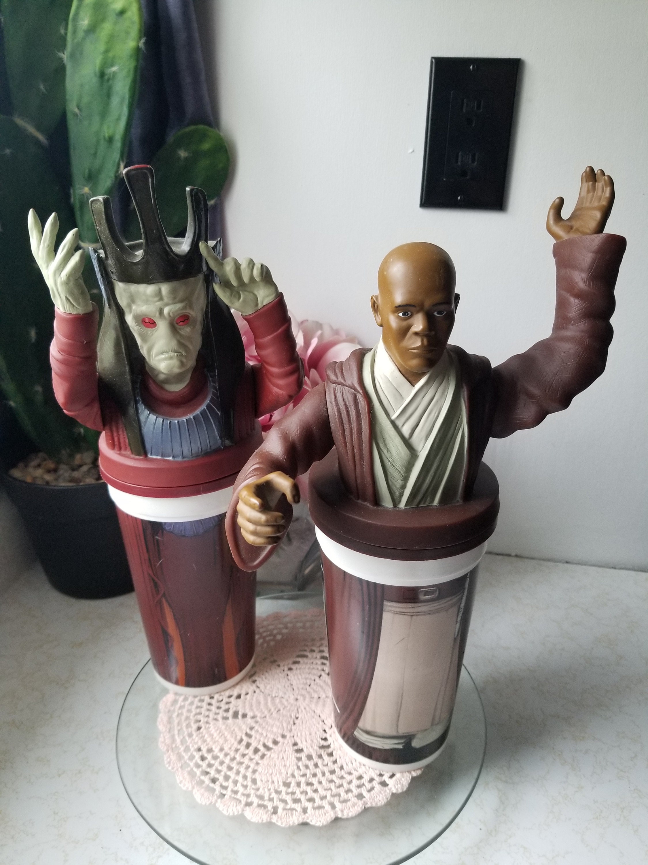 Pair of 1999 Star Wars Episode I - Nute Gunray - Mace Windu