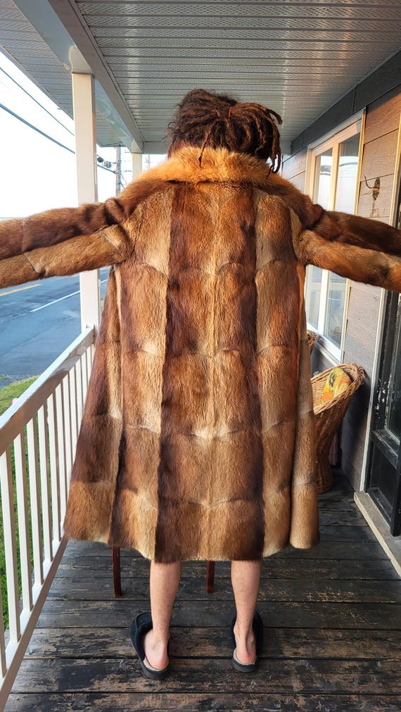 Vintage Amazing Women's Real Fur Coat. Beautiful Fur Jacket. Full