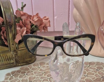 Okulary korekcyjne Chanel Chanel Coco Mark z kryształkami w kolorze brązowym