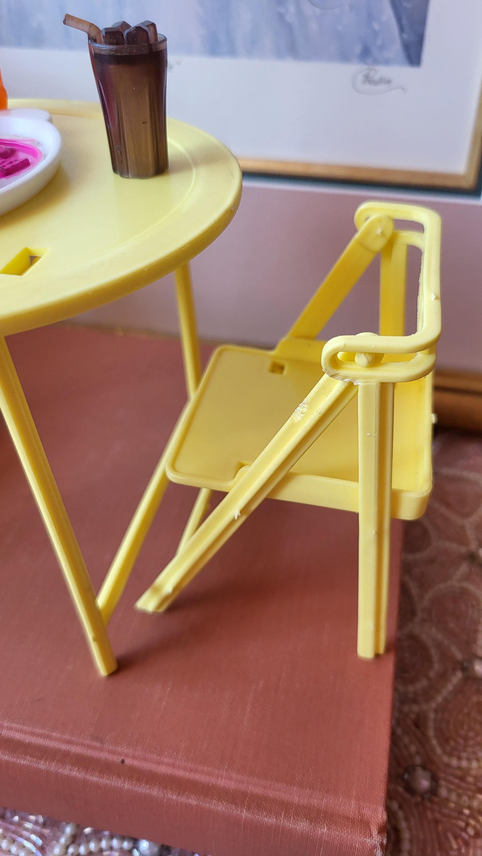 Chaise Pliante Barbie Vintage 2009 Par Mattel - Rose Pour Enfant