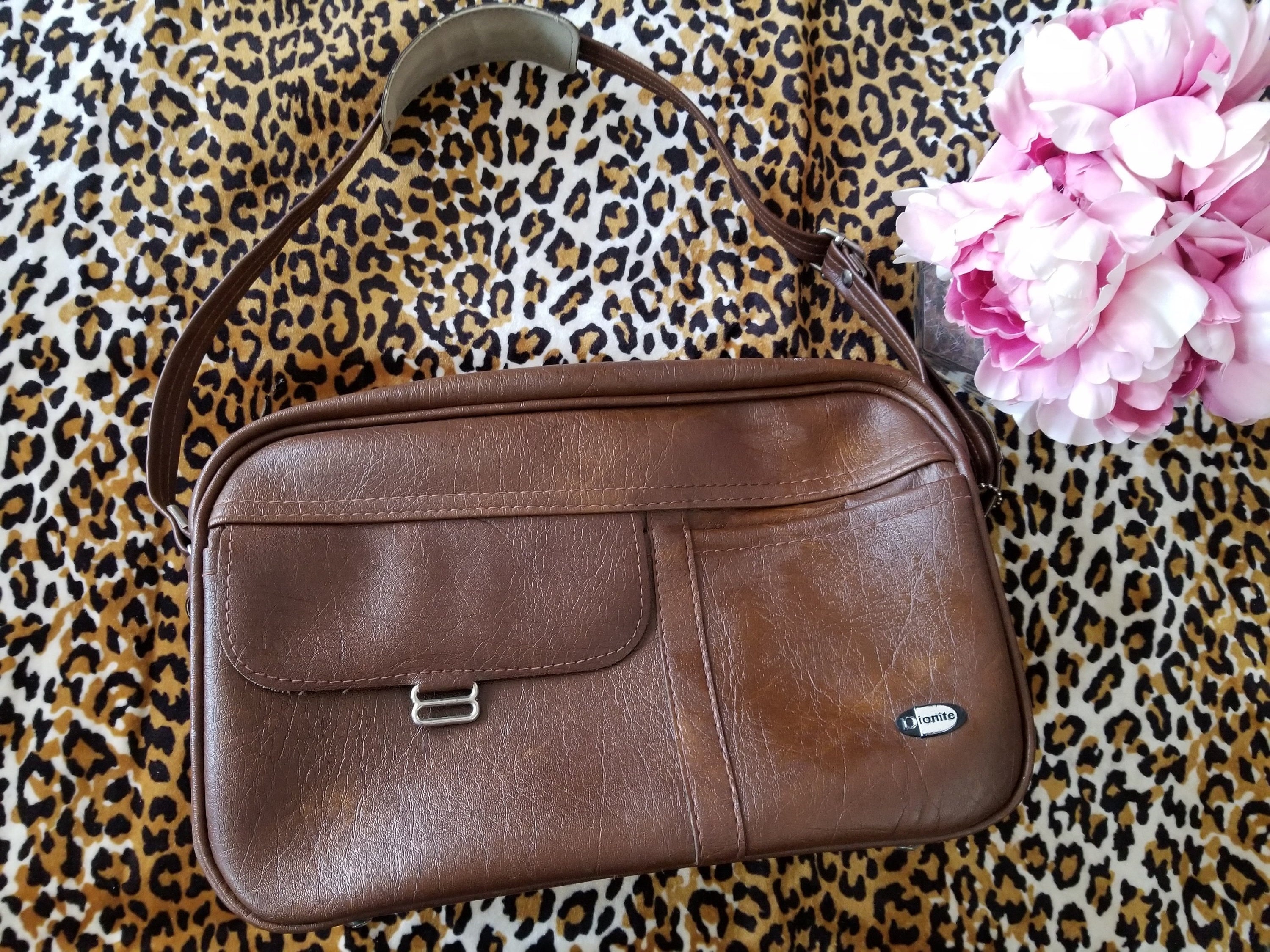 Vintage 70's Luggage Bag Dionite Leather Dionite Made in Canada - Etsy
