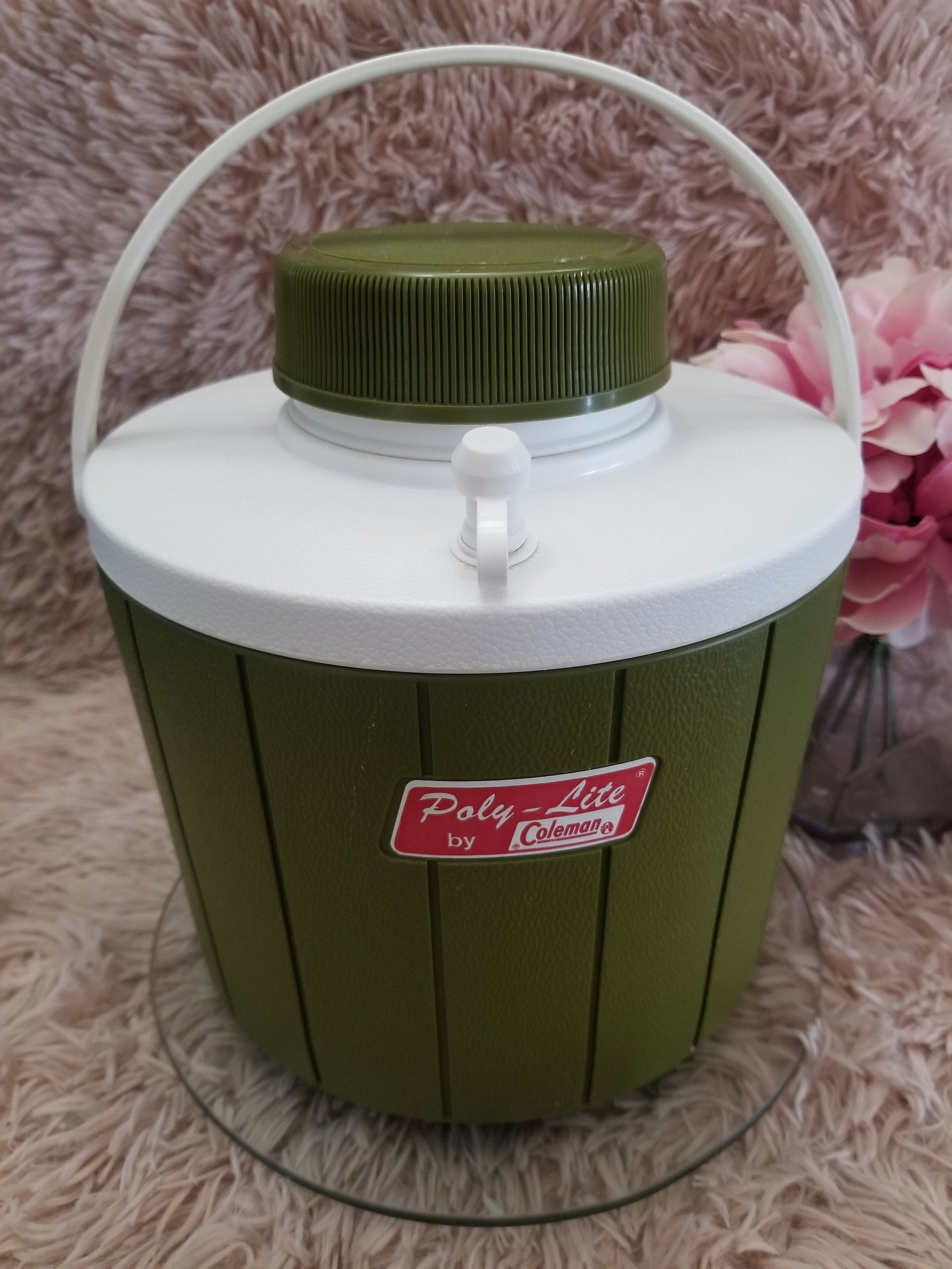 Vintage Coleman Green Water Jug Cooler Camping Insulated Thermos -  Drinkware, Facebook Marketplace