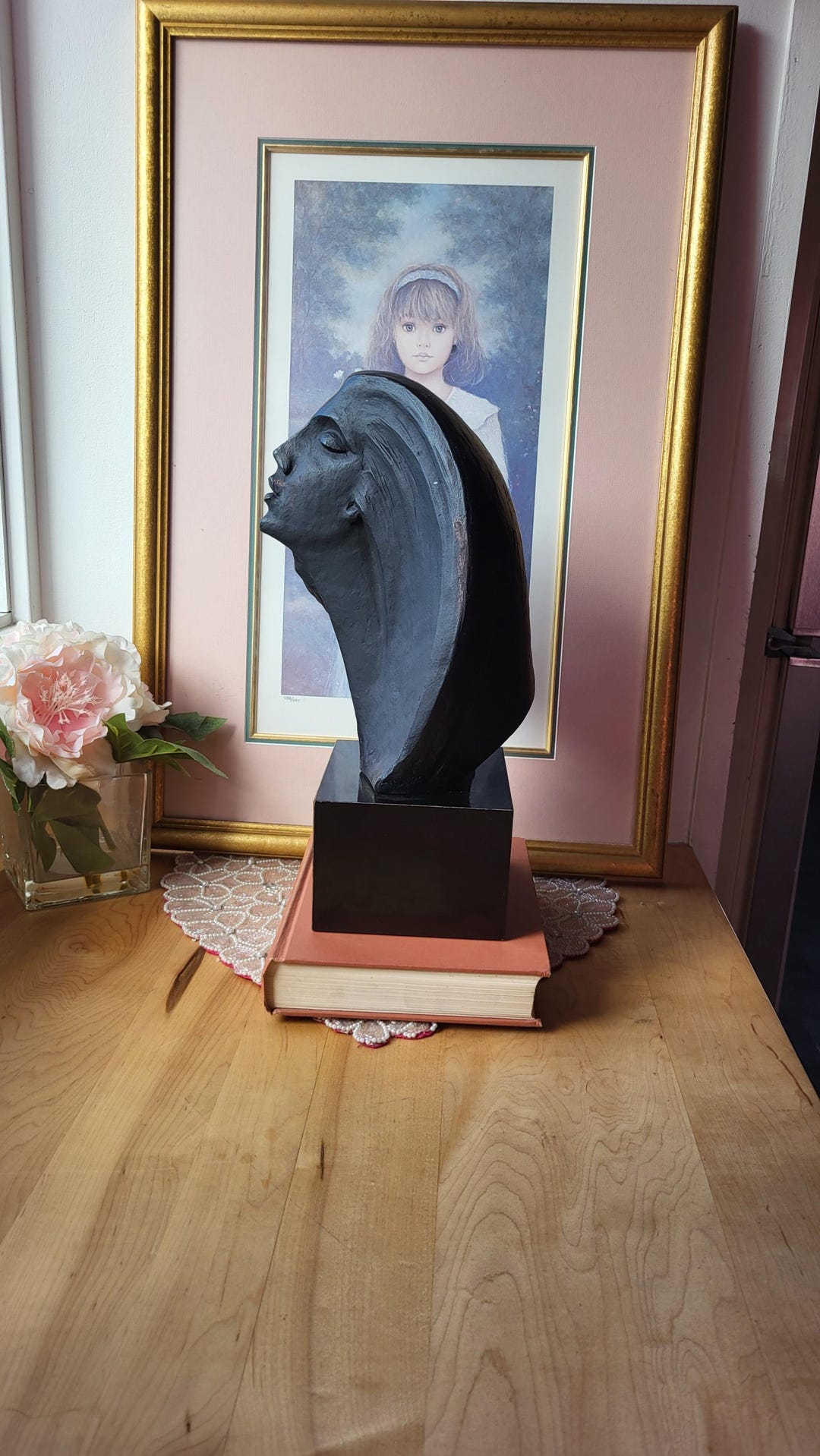 Vintage Bust Sculpture Star-gazer Bust Austin Productions 1980