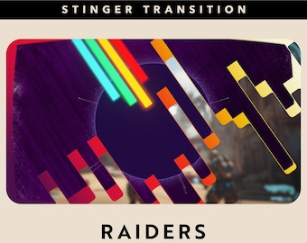 Animowana transformacja Raiders Stinger dla OBS i Streamlabs (pobranie cyfrowe)