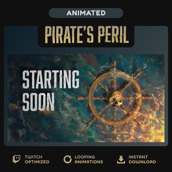 Animated Twitch Screens: Pirate's Peril