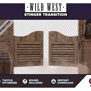 Twitch Overlays: Wild West - Stinger Transition