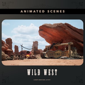 Twitch Overlays: Wild West - Animated Screens