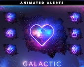 Galactic Animated Twitch Alerts: Stream Overlay (Digital Download)