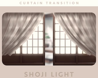 Transition entre la barrière immatérielle Shoji : Stinger rouge pour OBS Streamlabs (téléchargement numérique)