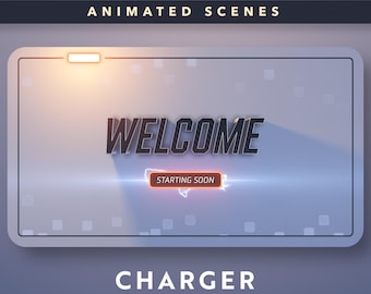 Twitch Overlays: Charger- Animated Screens