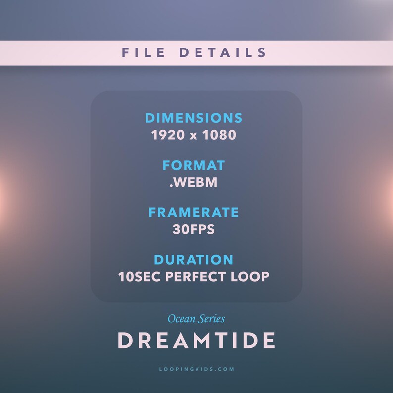 Animated Ocean Twitch Screens: Dreamtide Stream Overlays - Etsy