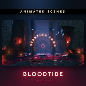 Twitch Overlays: Bloodtide - Animierte Bildschirme