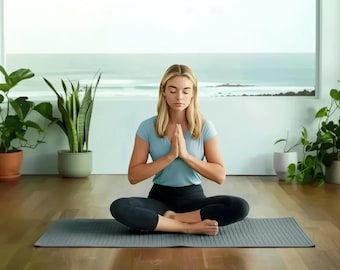 100% Natural Cotton Non-Slip Yoga Mat Set