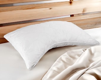 myWoolly® Side Pillow, 100% natural, adjustable and washable wool filled side pillow.