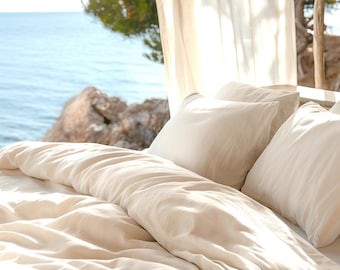 Organic Cotton Percale Duvet Cover Set
